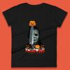 Halloween Michael Myers Holding Knife Pumpkin Horror Movie Character Serial Killer Womens Tee T Shirt Mens Tops Unisex Top
