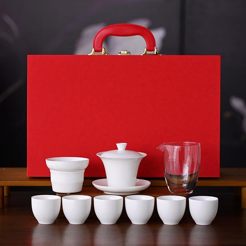 Ru Han Ceramic Beauty Gaiwan Tea Set Gift Box