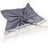 Serviette de plage de haute qualité, grande, imprimée de rayures personnalisées, en mélange de coton turc, avec pompons, pour les amateurs de plage et les voyageurs