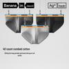 Bananain Slip Sportivi da Uomo 301S Argento Skin Cotone Pettinato Antibatterico Confezione da 3