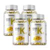 Vitamin K2 Capsules, 200 Mcg, Formulated with Natural Coconut Oil, for Joint Health, Immune Support, and Suitable for Adults.