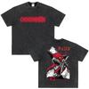 Japanese Anime Chainsaw Man Kobeni Metal Denji Tshirt Vintage Washed Manga Graphic T Shirts Unisex Couples Short Sleeve T Shirt