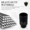 32Mm Socket 1/2 Drive With 6 Point Design,Anti-Rust Axle Nut Sockets Set For Quick Shaft Nut Removal,Professional Deep Impact Socket Set 1/2 Drive