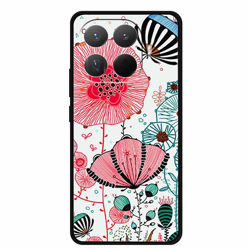 3D TPU Case For Xiaomi 15T 15 T 5G Relief Flowers Coque Embossed Blossoms Funda Silicone Soft Back Phone Cover For Xiaomi15T