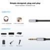 6.5 Male to 3.5 Female Spring   Cable Aluminium Alloy  3.5mm Earphone Extension Cord