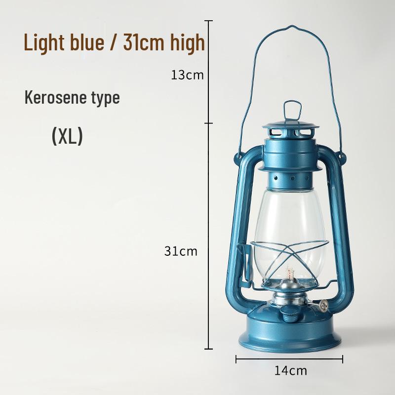 Retro Handheld Kerosene Lantern for Outdoor Camping and Decor