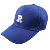 Hard Top R Letter Baseball Cap Solid Color Big Head Circumference Cap Color Women's Hat Deepened Large Size Women's Hat