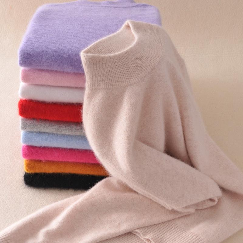 Women Fashion Soft Cashmere Sweater Pullovers Femme O-Neck Knitting Sweaters