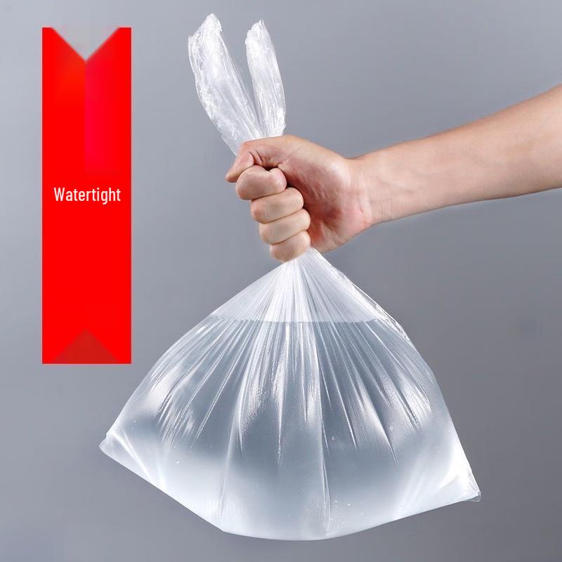 Transparent White Plastic Vest Bag for Food & Fruit Packaging - Disposable & Convenient for Takeaway & Supermarket Use