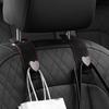 Kopfstützenhaken für Autositze 2 in 1 Leder Herzform Metall Rückenlehnenhaken Handtaschen- und Taschen-Rucksack Doppelhaken Sitzaufhänger
