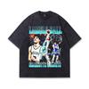 Herren T-Shirt Kurzarm Amerikanischer Retro Stern Direktdruck Oversize Große Version Baumwoll T-Shirt