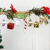 24Pcs/Box Christmas Ornament Gift Box Candy Cane Ball Mini Bowknot Xmas Tree Hanging Ornament Holiday Festival Party Decor Pendant