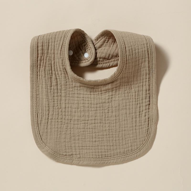 Soft U-Shaped 4-Layer Cotton Gauze Baby Bib: Absorbent and Lightweight for Spring and Summer