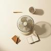 Retro Desk Fan Adjustable Angle Battery-Powered Table Fan Quiet Functioning for Office