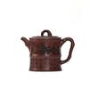 180ML Yixing Purple Clay Teapots Handmade Bamboo Pot Raw Ore Dragon's Blood Sand Mud Tea Maker Kettle Chinese Zisha Tea Set Gift