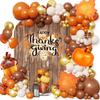 Thanksgiving Orange Balloon Chain Fall Themed Party Decoration Birthday Wedding Scene Decoration Balloon Arch