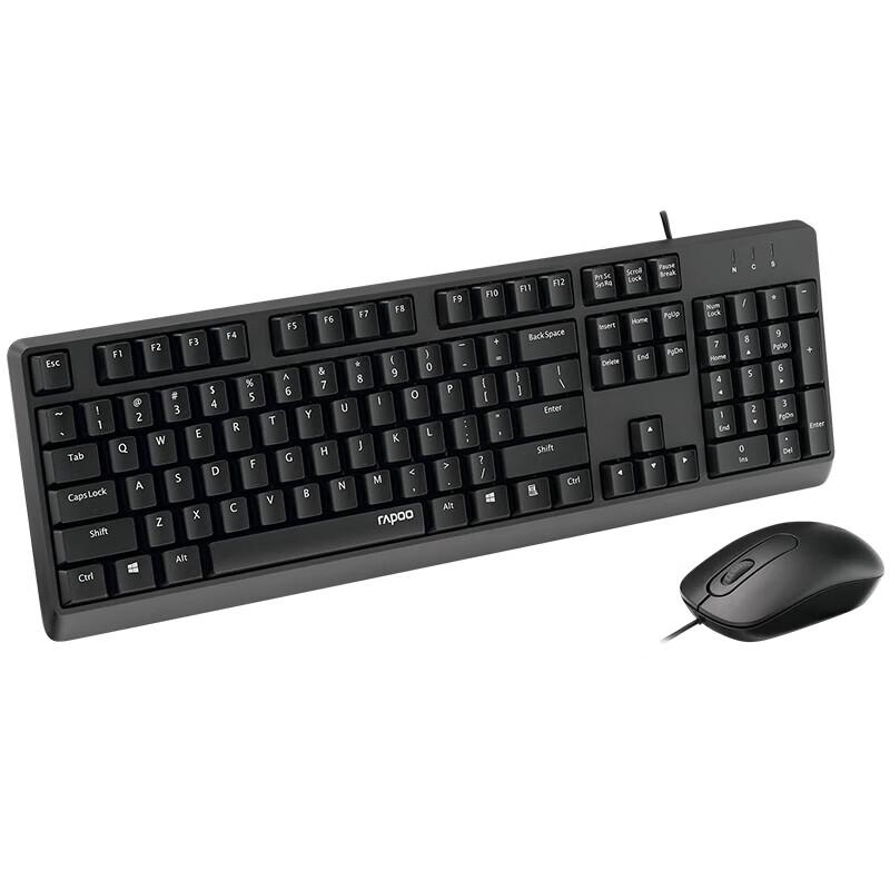 Rapoo NX1500 Wired Office Keyboard and Mouse Combo