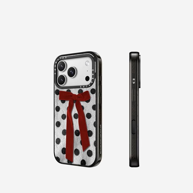 CASETiFY Festive Polka Dot Bowknot MagSafe iPhone 17 Pro Max Case