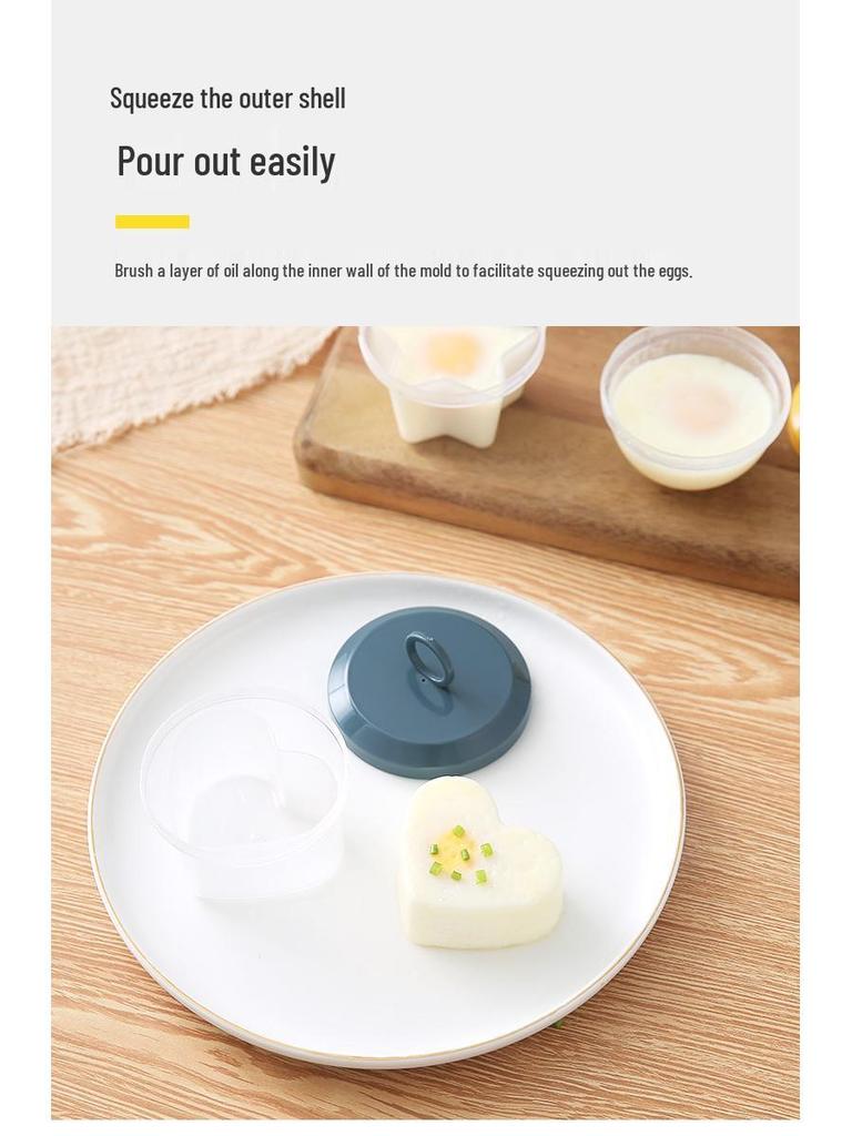 Foremka do gotowania na parze w kształcie serca: Jakość spożywcza, Odporny na ciepło, Nadaje się do użycia w mikrofalówce, Idealny do pokarmów uzupełniających dla niemowląt i małych dzieci.