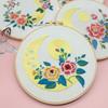 Floral Flower Embroidery Kit DIY Embroidery Set Home Decor Cross Stitch Set  Beginner
