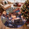 Final Fantasy Pattern Round Rug, Indoor/Outdoor Mat, for Picnic, Gameroom, Bedroom, Office, Living Room, Home Decor Carpet, Birthday Gift