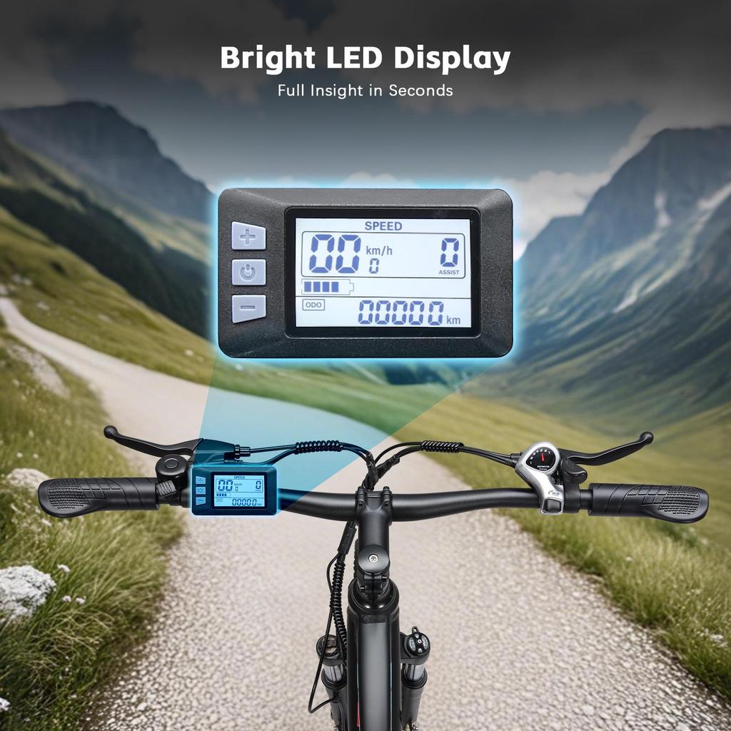 PURE UNICORN U3 Electric Bike 750W Motor 48V12.8Ah Battery 29 Inch Tires 45km/h Max Speed 60km Max Range Shimano 7-speed