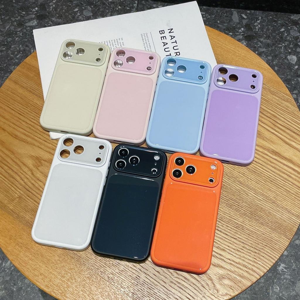 Seconds change 17 for iPhone16 brightening crystal lens glass 15 mobile phone case 14 Apple 13 anti-drop protective case