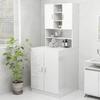 VidaXL Furniture for Washing Machine Glossy White 70.5x25.5x90 Cm 808392