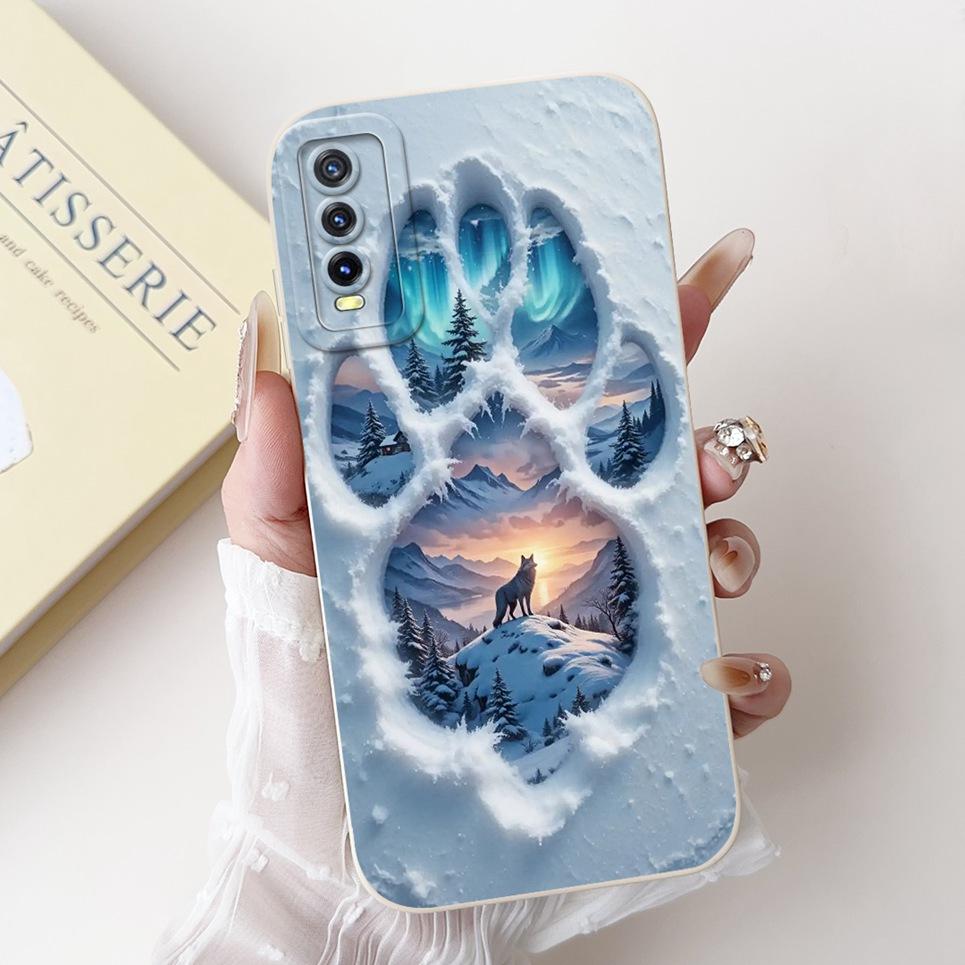 For vivo V2027 V2028 V2029 Case Vivo Y11s Y12s Y20 Y20s Y20i Y20a Back Cover Cartoon Animal Rabbit Cat Phone Shell Soft Silicone