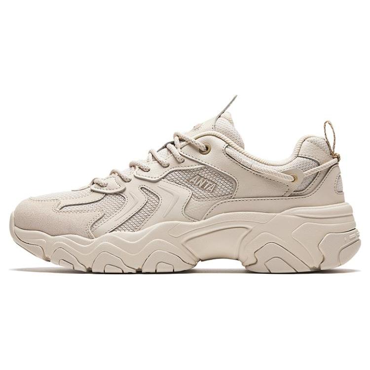 New Anta Starry Sea Breathable Low Top Casual Shoes Men's Beige 912348839-3