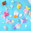 8pcs Shells Pearl Starfish Hair Clips Mermaid Princess  Alligator Hair Clips Ofr Girls Birthday Party Christmas Gift