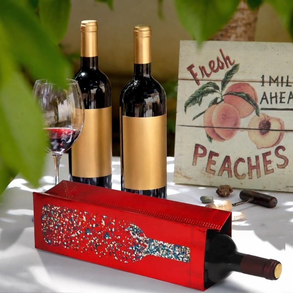 Portable Wine Carrier Bag 5×10×9cm Wine Gift Bag Reusable Bottle Packaging Bag for Wine Lovers