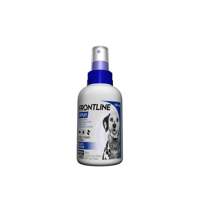 Frontline Spray - Floh- und Zeckenmittel - Katze und Hund - 5 kg - 100 ml
