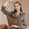 Top Layer Cowhide New Dumpling Bag Lazy Style Asymmetric Knot Baguette Bag Single Shoulder Crossbody Bag Genuine Leather Minimalist Bag