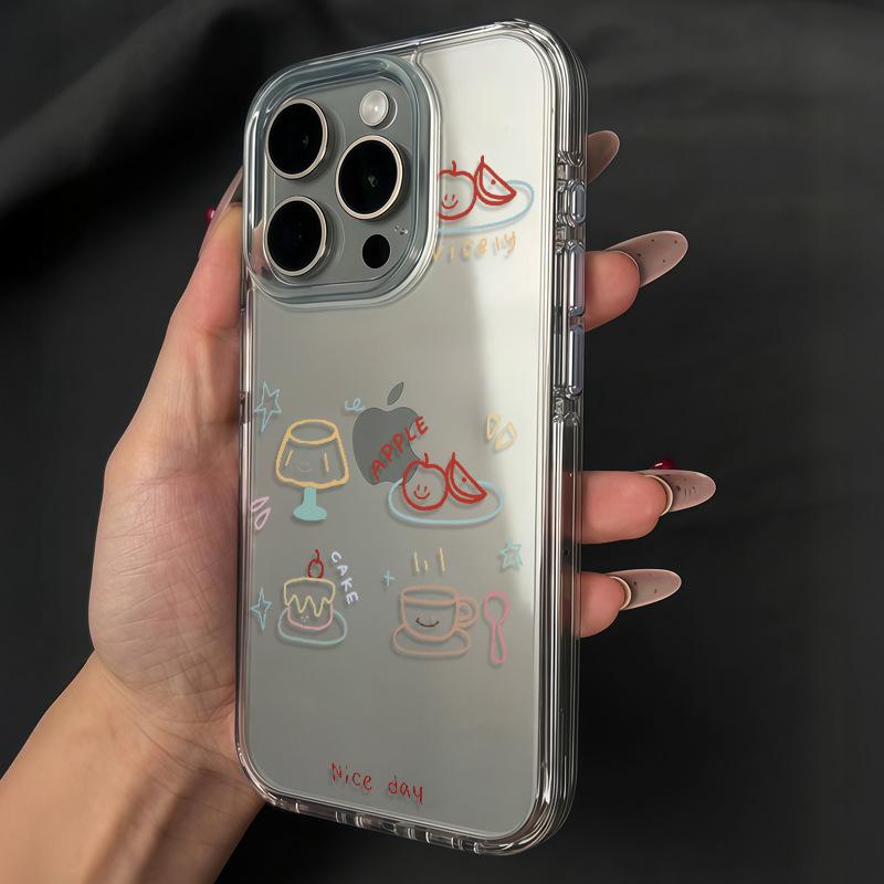 Line Dinner Plate for Apple 16 Mobile Phone Case for IPhone15promax Cartoon 14plus New Model 13 All Inclusive