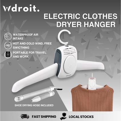 Smart Portable Electric Clothes Dryer Double Mode Clothes/Shoe Drying Hanger  for Travel and Household 220V