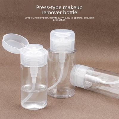 120/200ml Basmalı Kapaklı Makyaj Temizleyici Şişesi, PET Plastik Oje Çıkarıcı & Tonik Şişesi