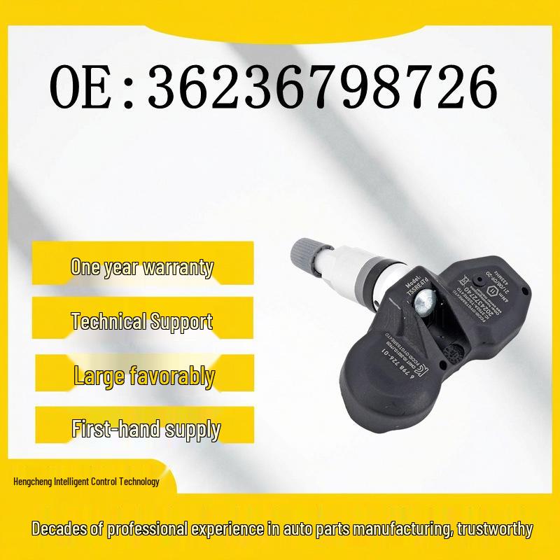 BMW Car Tire Pressure Sensor 433MH, Compatible with TPMS 36236798726 Rubber
