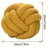 Home decoration Knotted Ball Pillow Indeformable Ecofriendly Knotted Ball Plush Pillow Hand-woven Knotted Ball Back Throw Pillow
