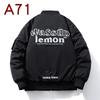 Mens Thickened Hooded Bomber Jacket With Letter Embroidery Streetwear Casual Winter Outerwear