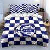 Blue Checkered São José Design Bedding Duvet Cover Set Duvet Cover Pillowcases (1 * Duvet Cover 2 * Pillowcases, Without Duvet Insert)