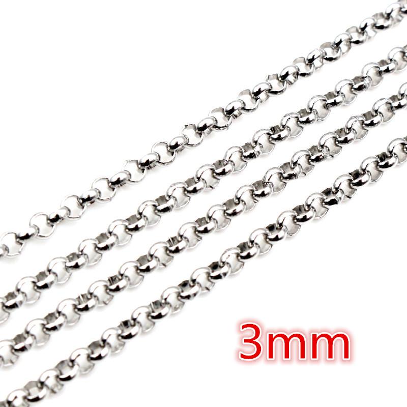 5 Meter nie verblassende Edelstahl Gold plattierte BL O Stil Halskettenketten für DIY Schmuckzubehör Herstellungsmaterialien Zubehör