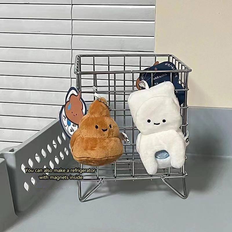 Funny Cartoon Weird Toilet Toilet Stool Plush Doll Pendant Bag Keychain Ugly Cute Bean Bean Eyes Fridge Sticker Creative Gift