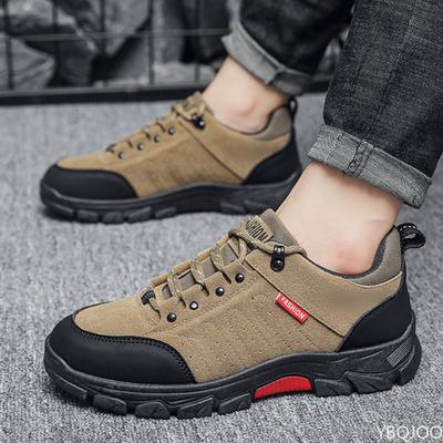 Outdoor Hiking Men's Shoes 2025 Spring New British Anti Slip Sports Leisure Hiking Workwear Shoes Sneakers Zapatillas De Deporte