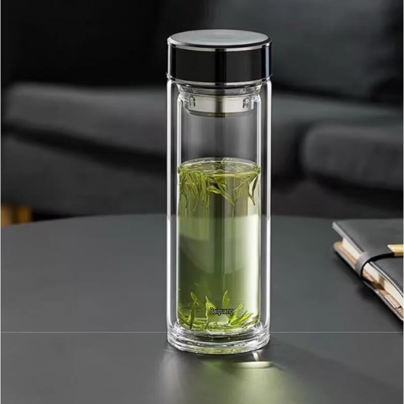 FUGUANG Double-Layer Glass Tea Infuser Bottle