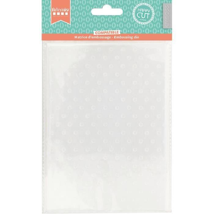 Plaque d'embossage - ARTEMIO - On se marie - Polka dots - Compatible Big Shot - A5
