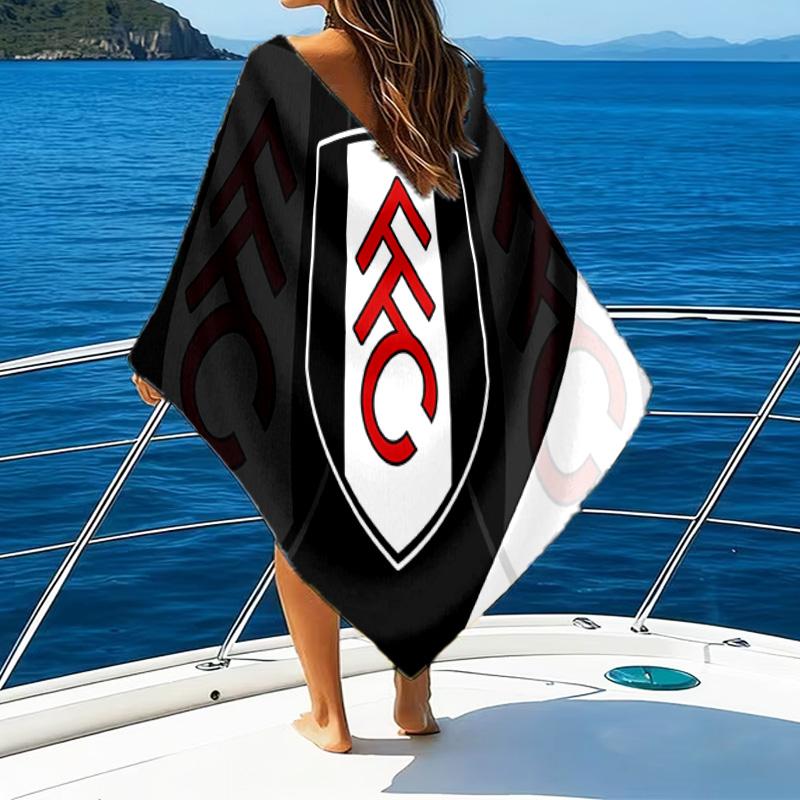 Fc Crest Design Printed Beach Towel, Super Soft Microfiber, Perfect Gift Birthday, for Pool, Beach, Travel, for Family and Friends