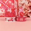 10pcs Valentine's Day Paper Washi Tape Set 15mm Sweet Love Letter Adhesive Masking Tapes Diary Decoration Stickers
