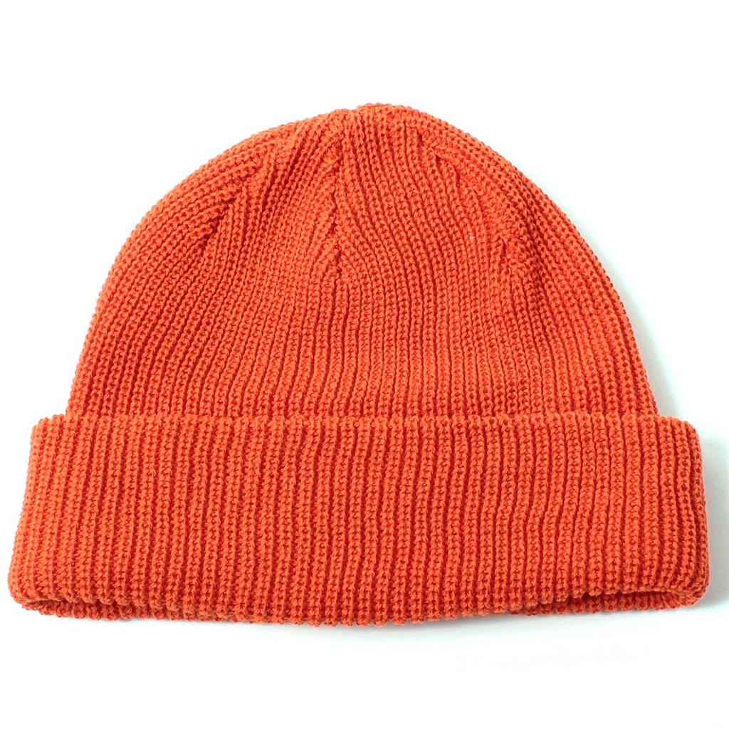 Basic Enchi Knit Cap Low Watch Orange One Size Unisex