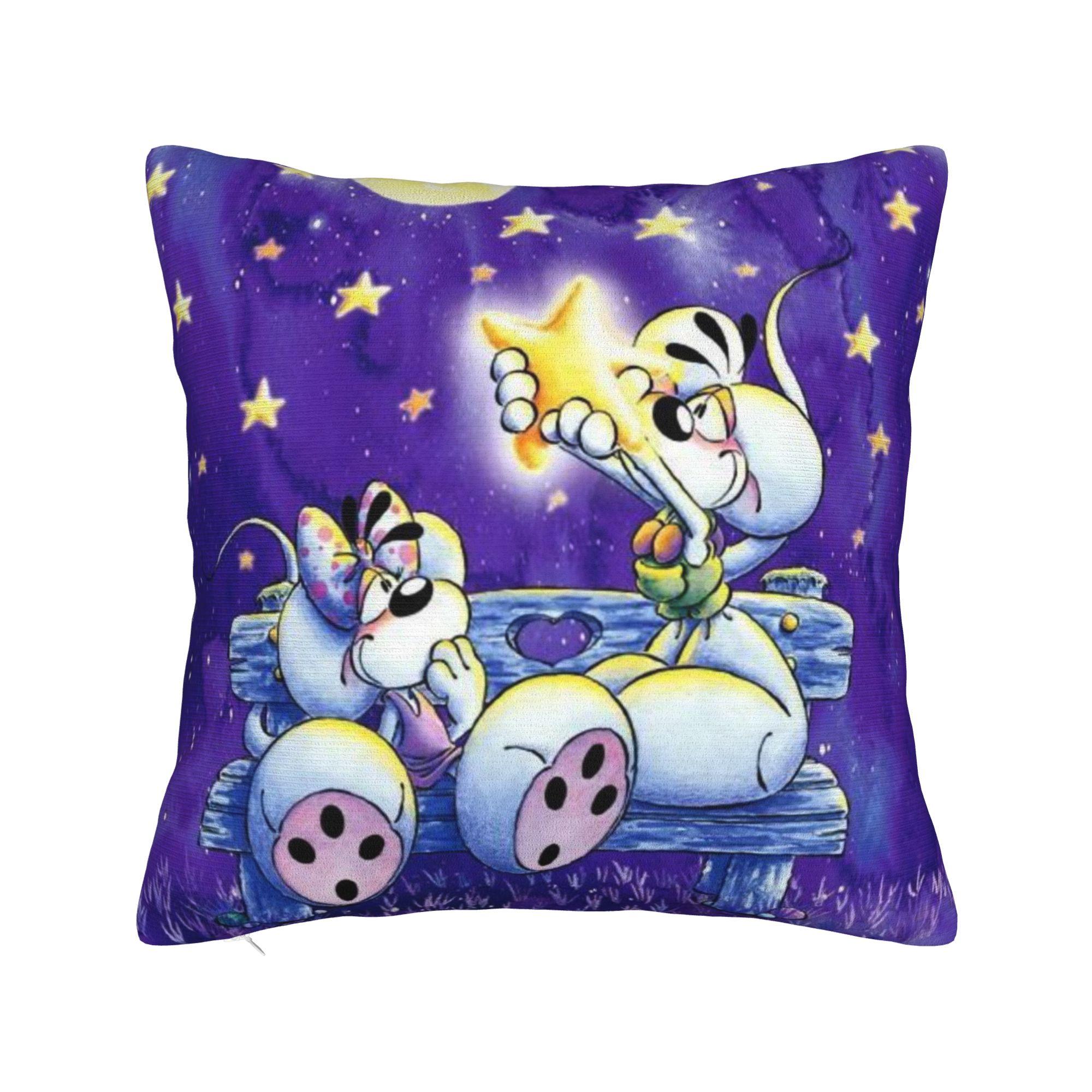 Декоративная Наволочка Diddl Diddlina Stuff Диванная Подушка Наволочка Чехол Квадратный Разные Размеры 12x12Inch